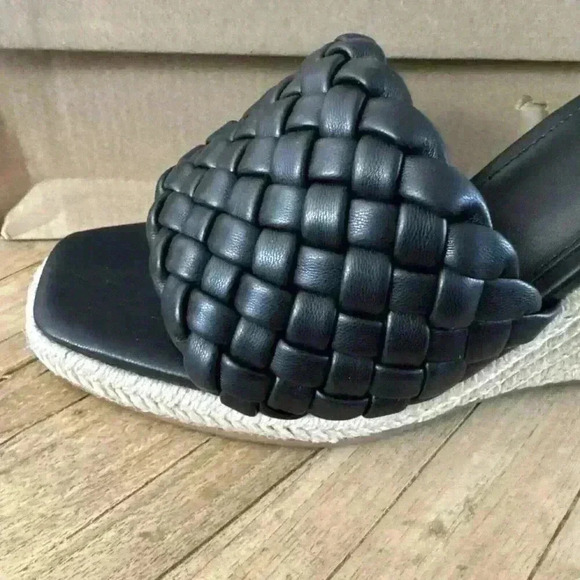 NWB Steve Madden Udele Wedge Mule Women Sandals Woven Sz 9 Platform - Picture 6 of 9